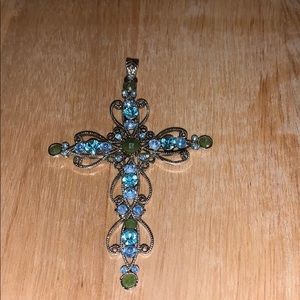 Large Blue and Green Cross